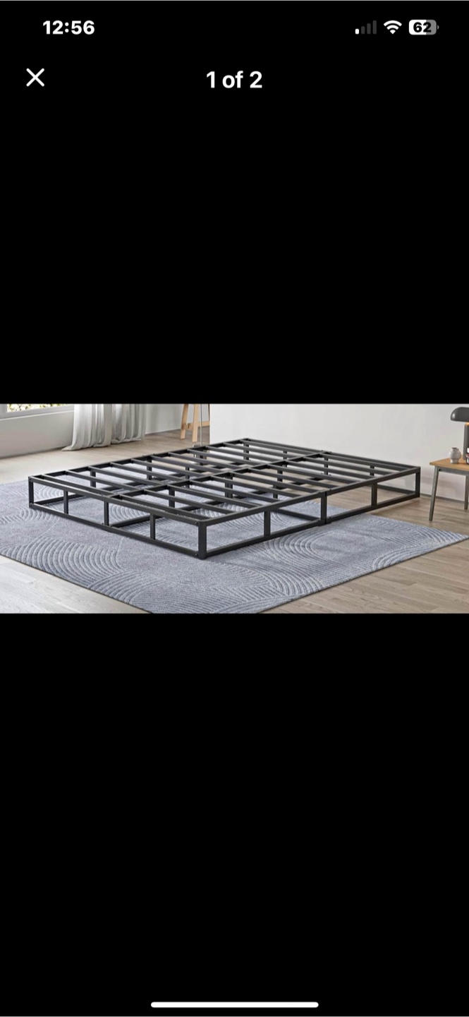 Full Size Heavy Duty Steel Box Spring Bed Frame - photo 5