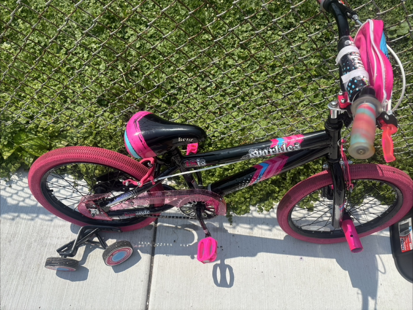 Girls' Sparkles Bike - Pink & Black - photo 2