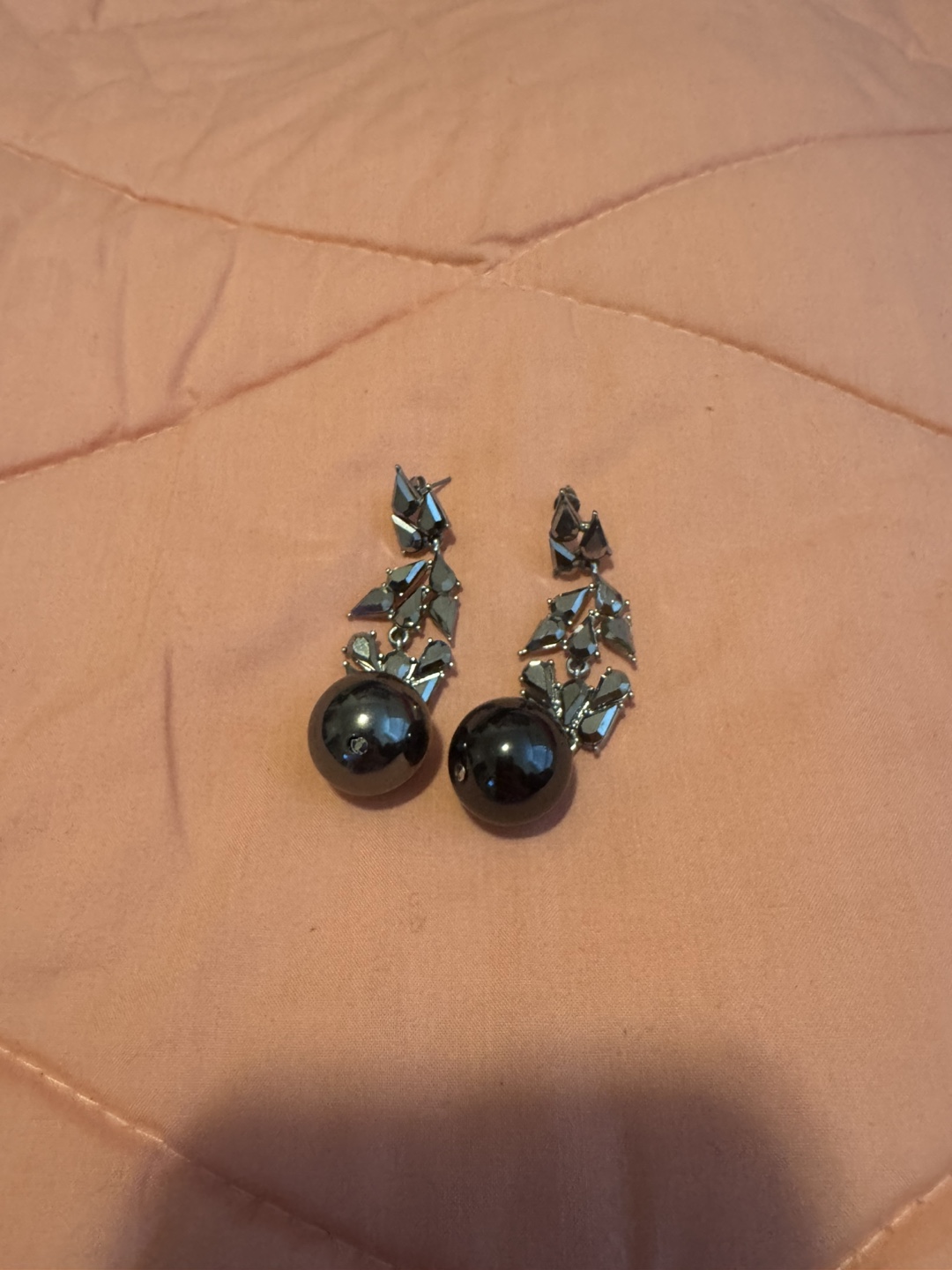Black Drop Earrings