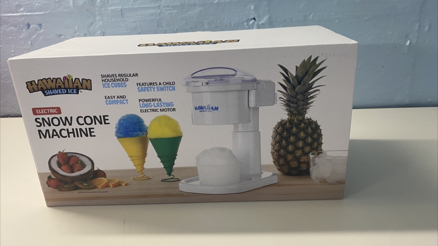 Hawaiian Shaved Ice Electric Snow Cone Machine - NEW!