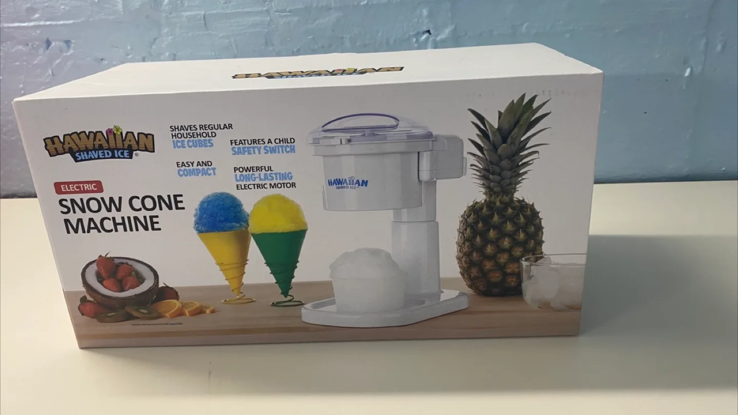 Hawaiian Shaved Ice Electric Snow Cone Machine - NEW! thumbnail