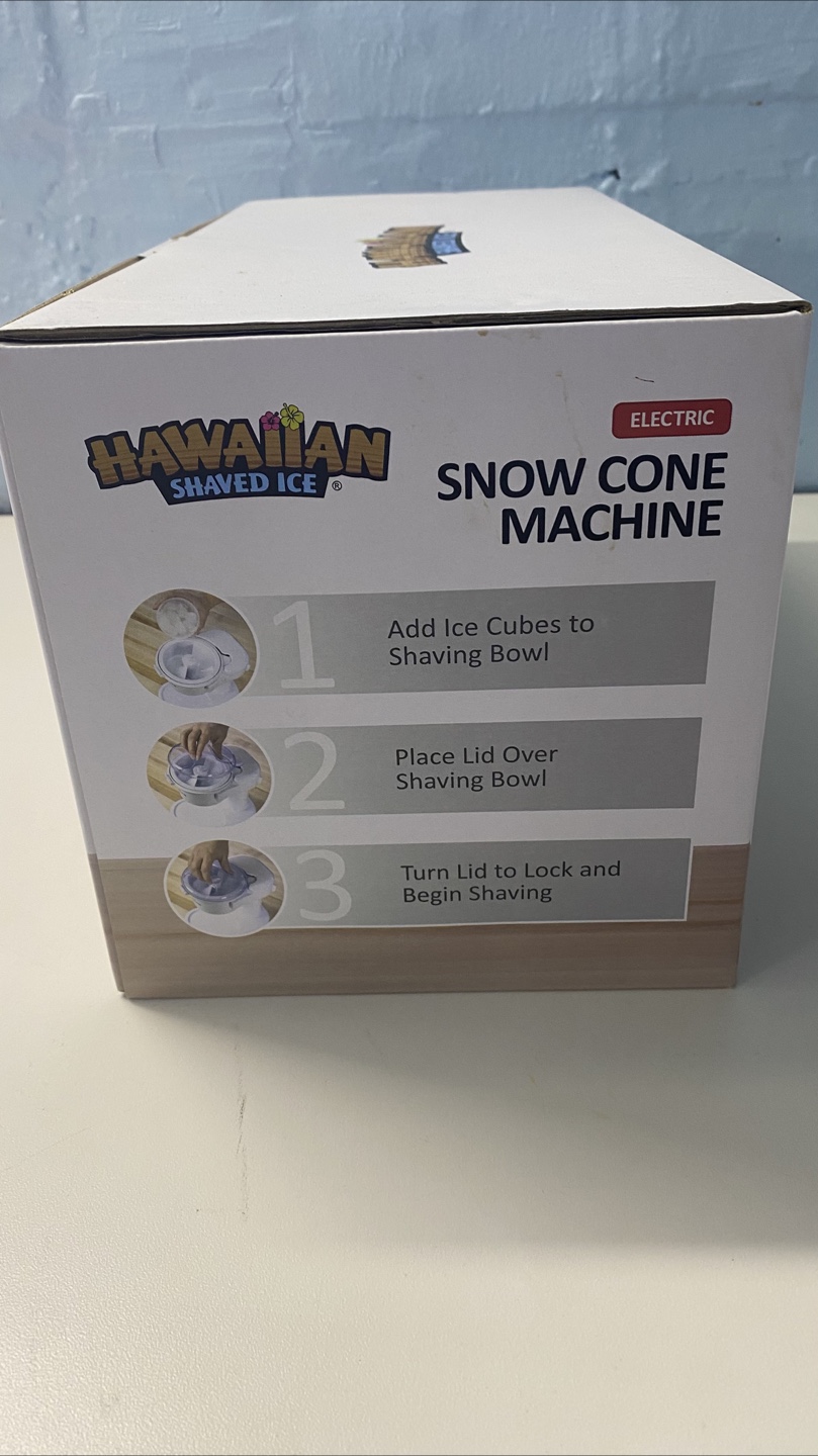 Hawaiian Shaved Ice Electric Snow Cone Machine - NEW! - photo 4