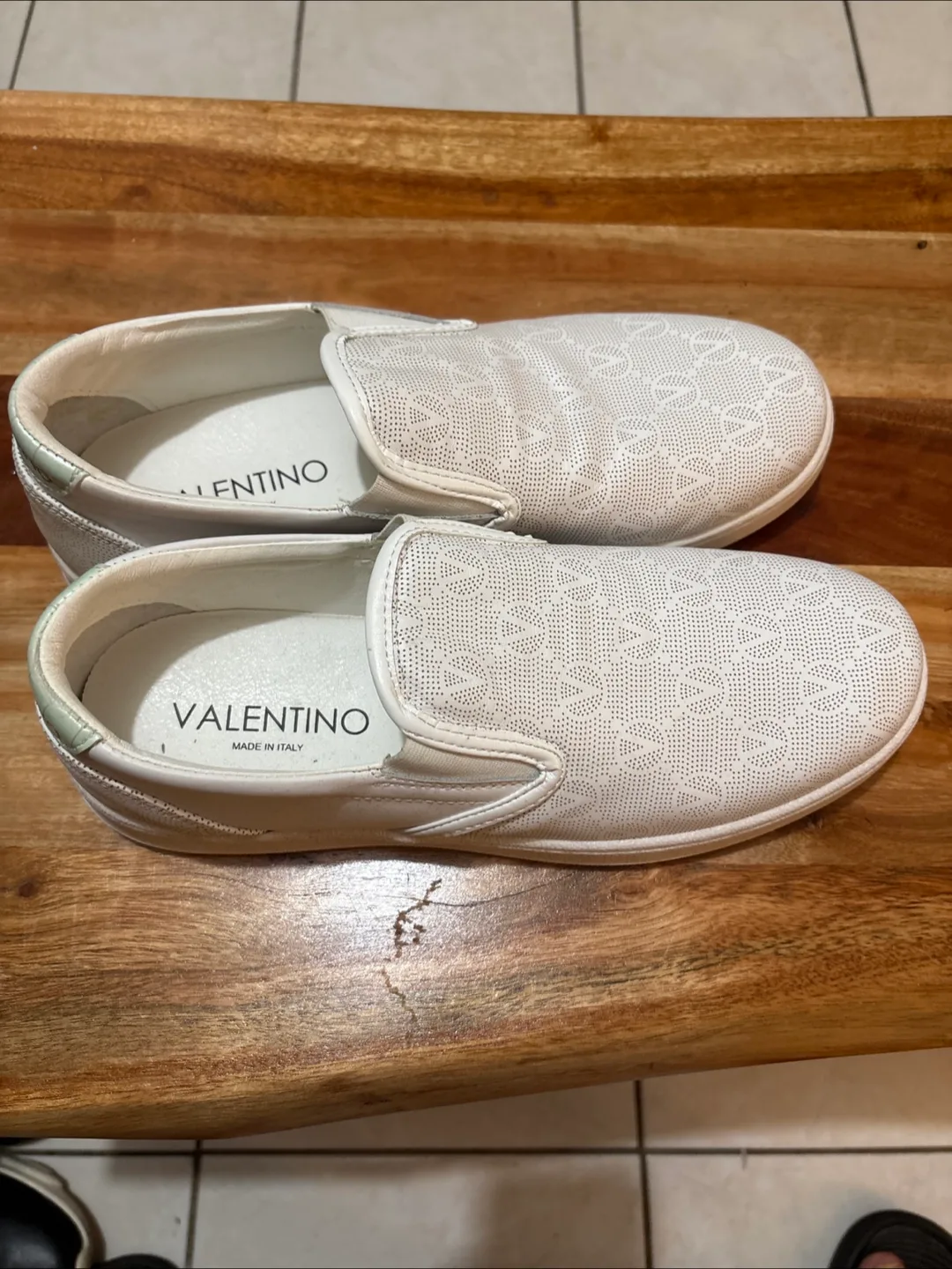 Valentino White Slip-On Sneakers thumbnail