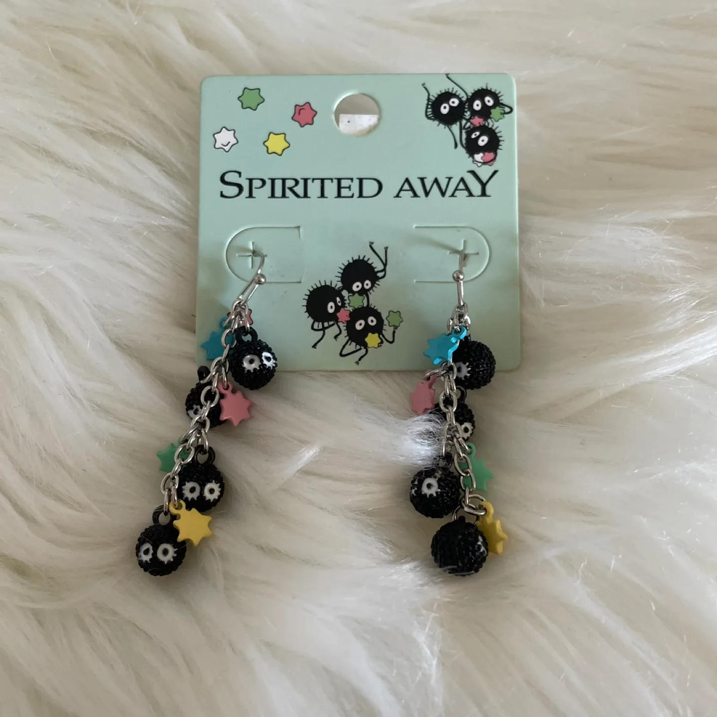 Hot Topic Spirited Away Soot Sprite Earrings thumbnail