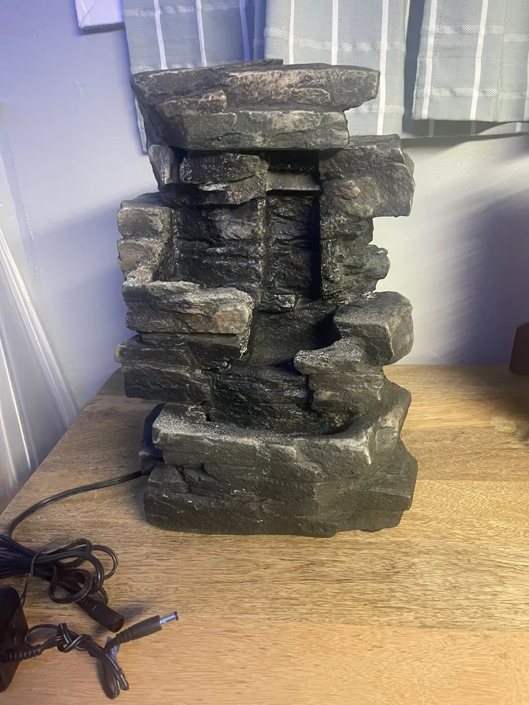 13” Rock Waterfall Fountain w/ Power Adapter thumbnail