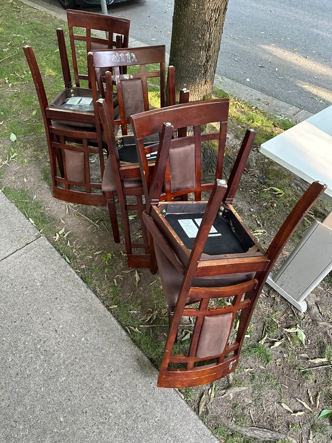 Set Of Brown Chairs thumbnail