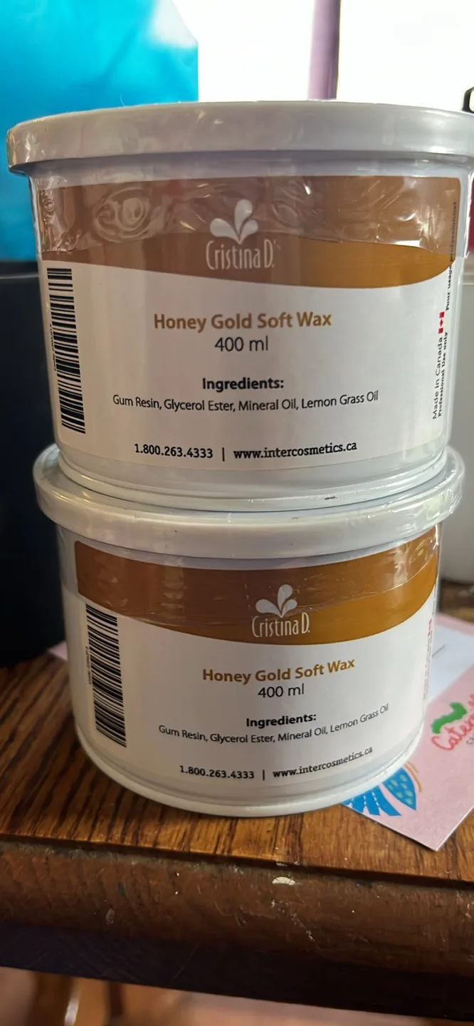 Cristina D Honey Gold Soft Wax - 2 containers