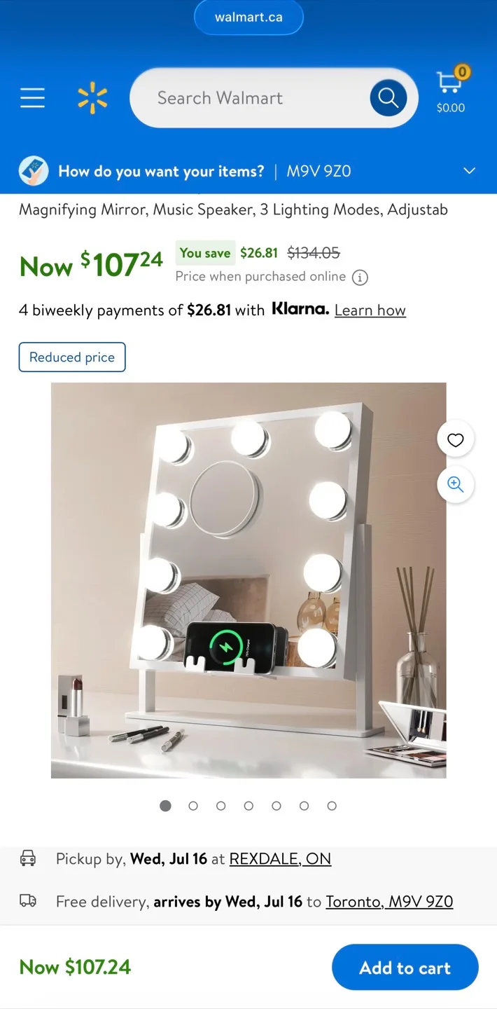 Vanity mirror for sale thumbnail