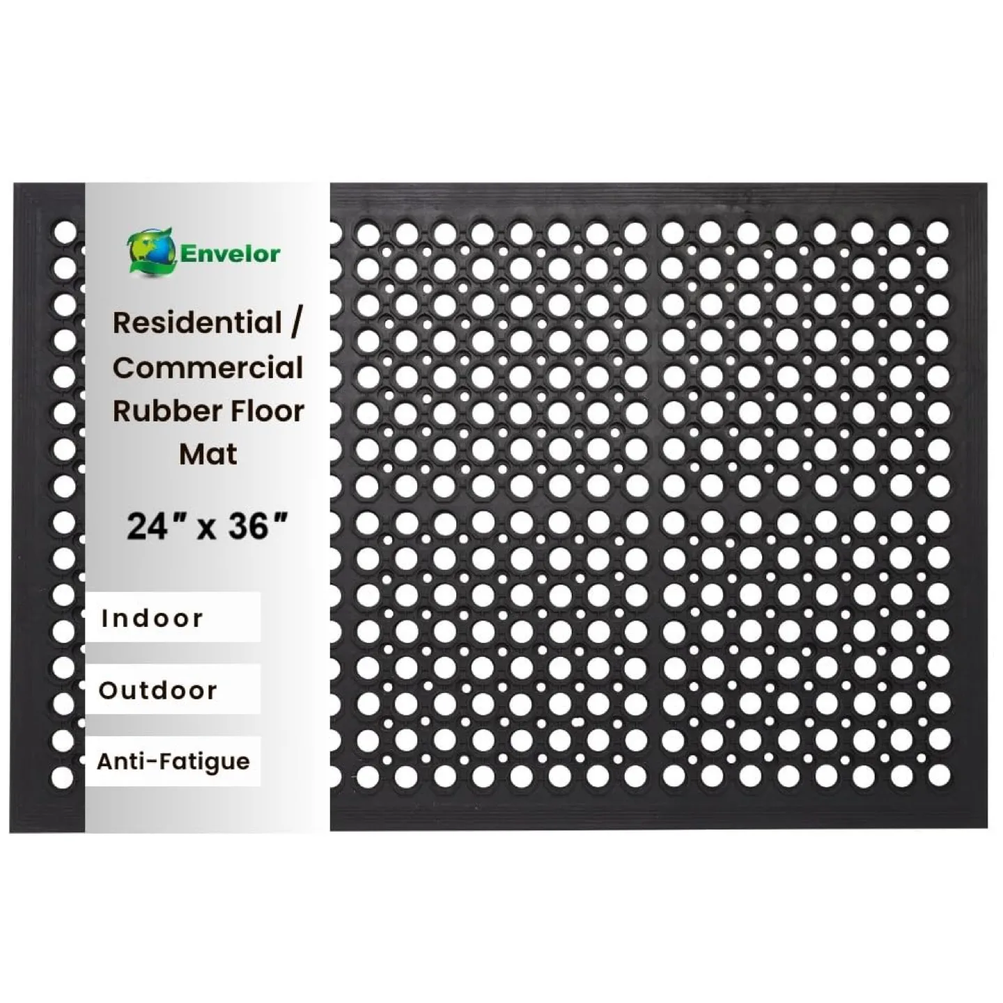 Envelor Anti Fatigue Rubber Floor Mat Non-Slip thumbnail