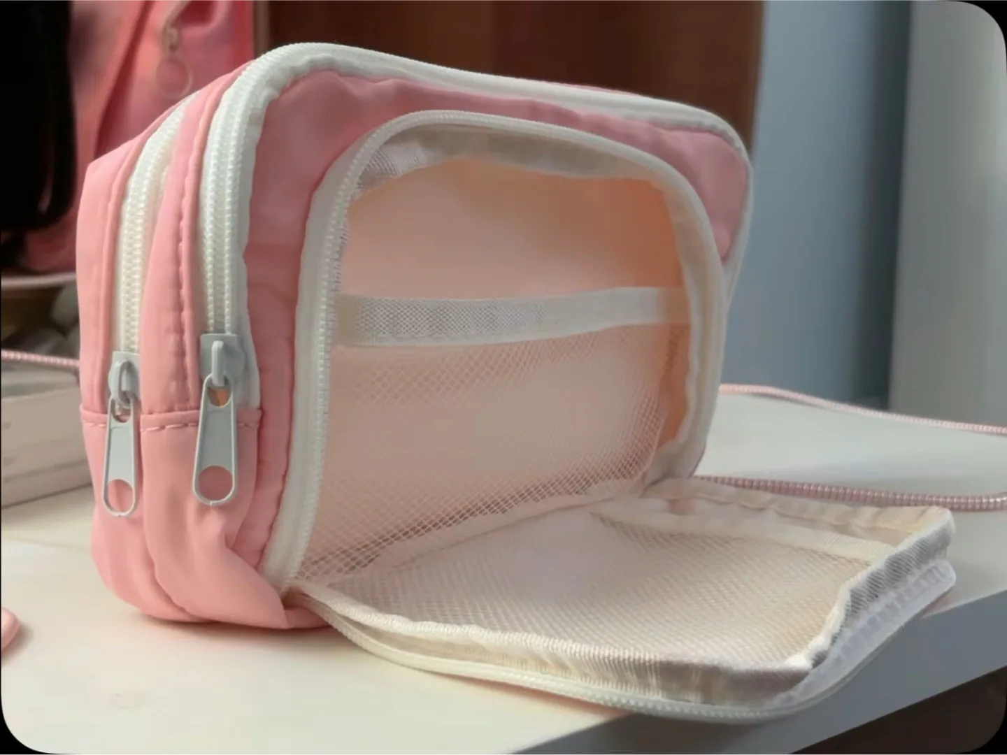 Pink Multi-Layer Pencil Case thumbnail
