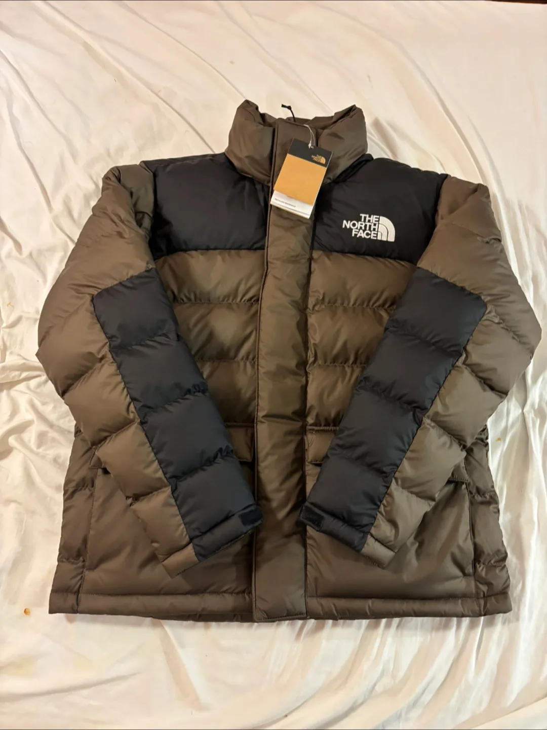 New The North Face Puffer Jacket Brown/Black thumbnail