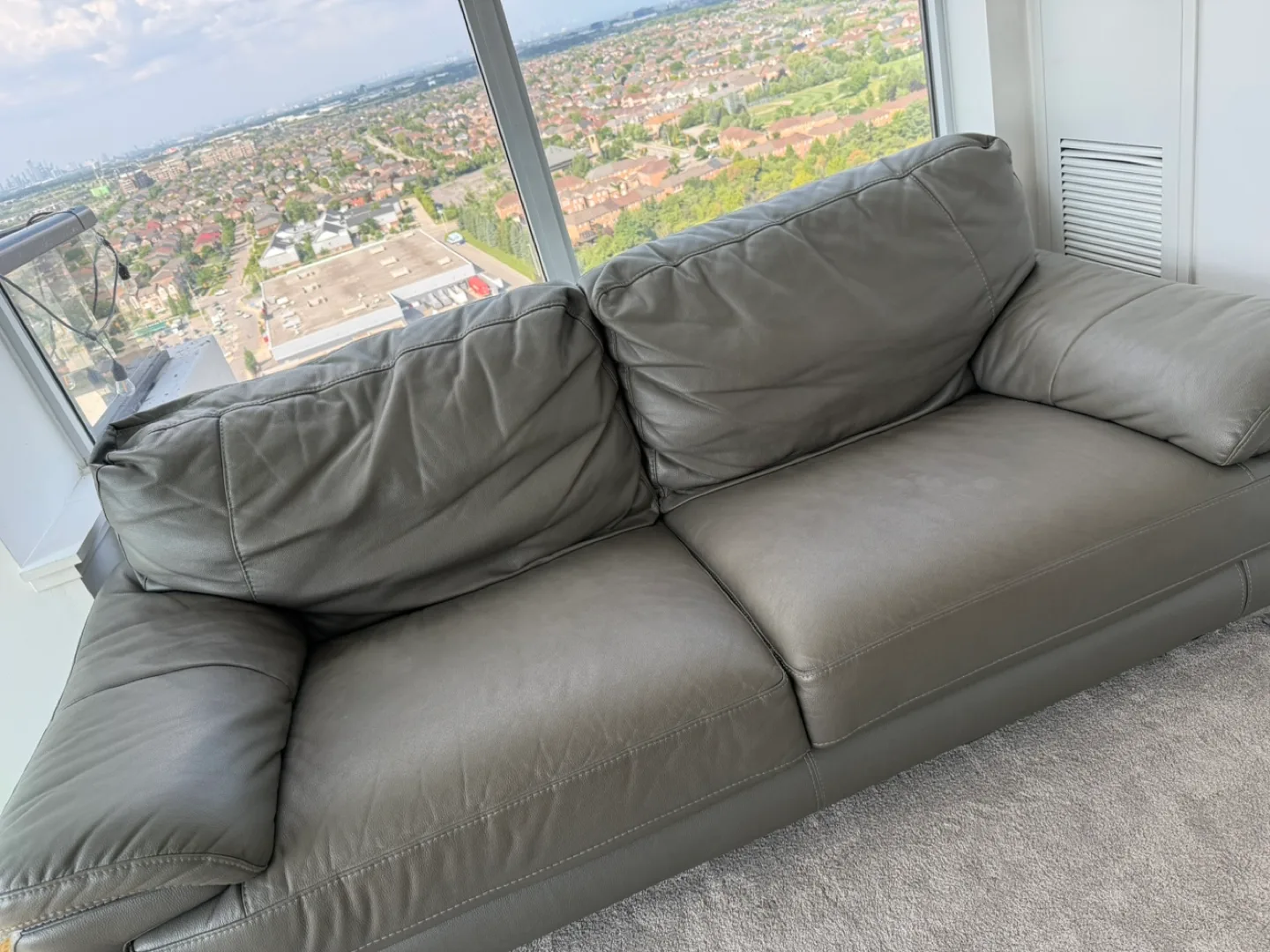 Leather Sofa - Grey both image indicator(7)