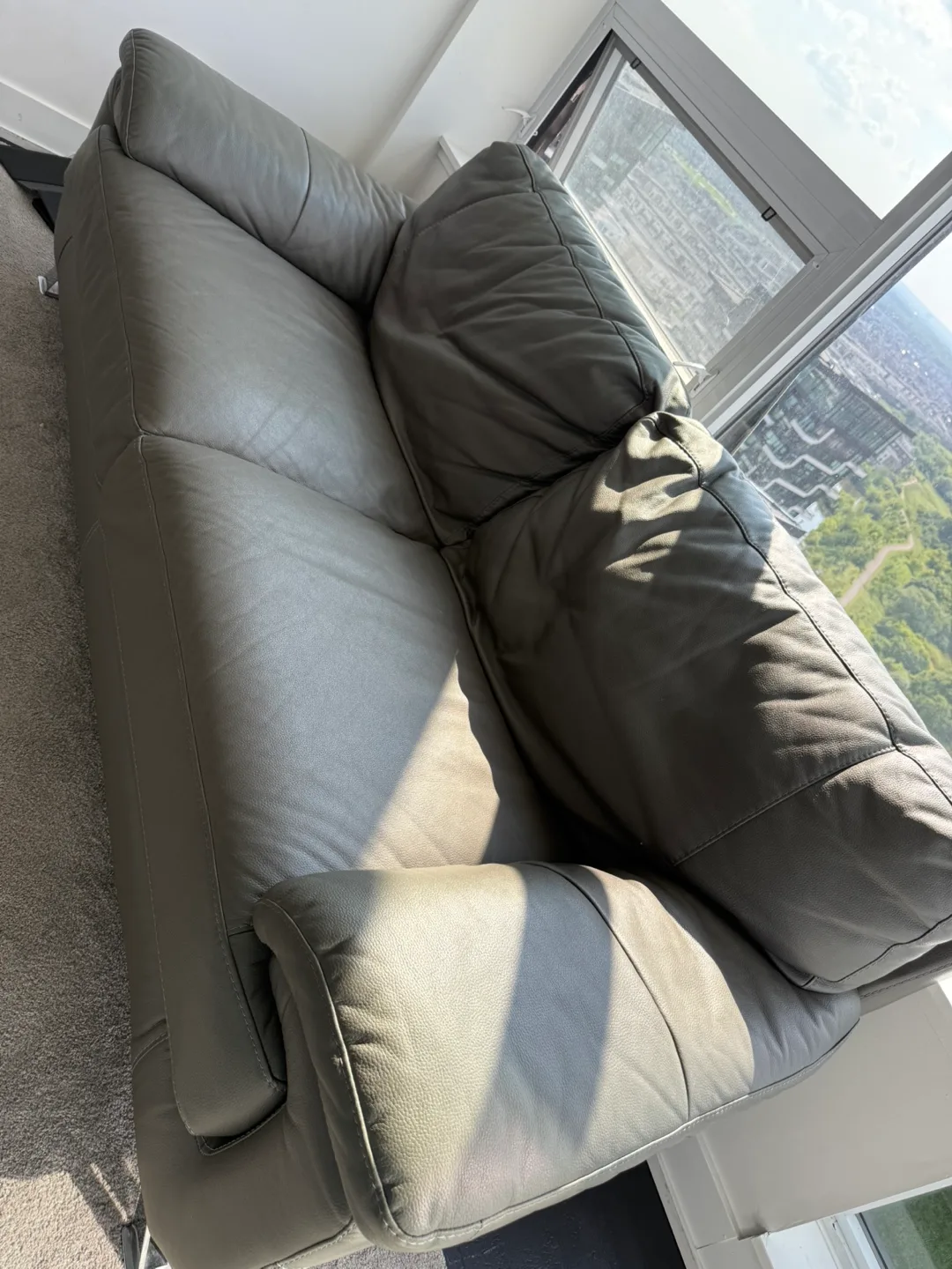 Leather Sofa - Grey both image indicator(5)