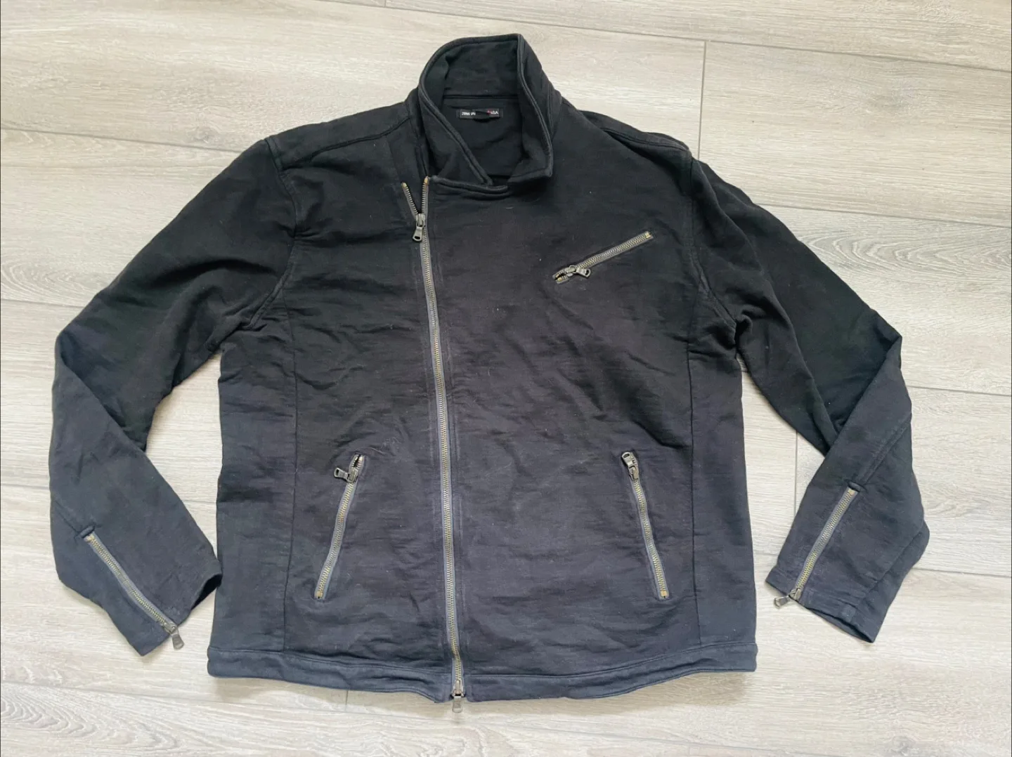 John Varvatos U.S.A. Black Jacket XL thumbnail