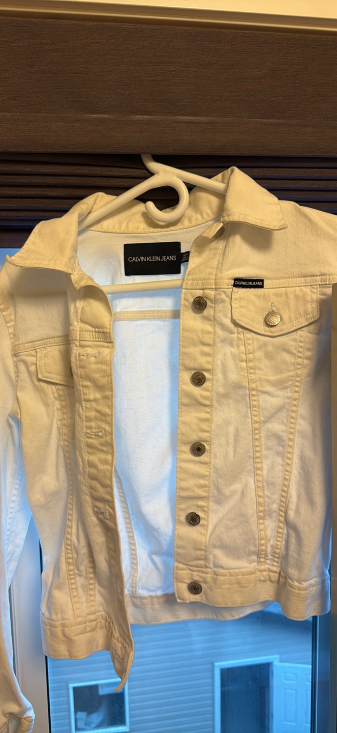 Calvin Klein Jeans White Denim Jacket