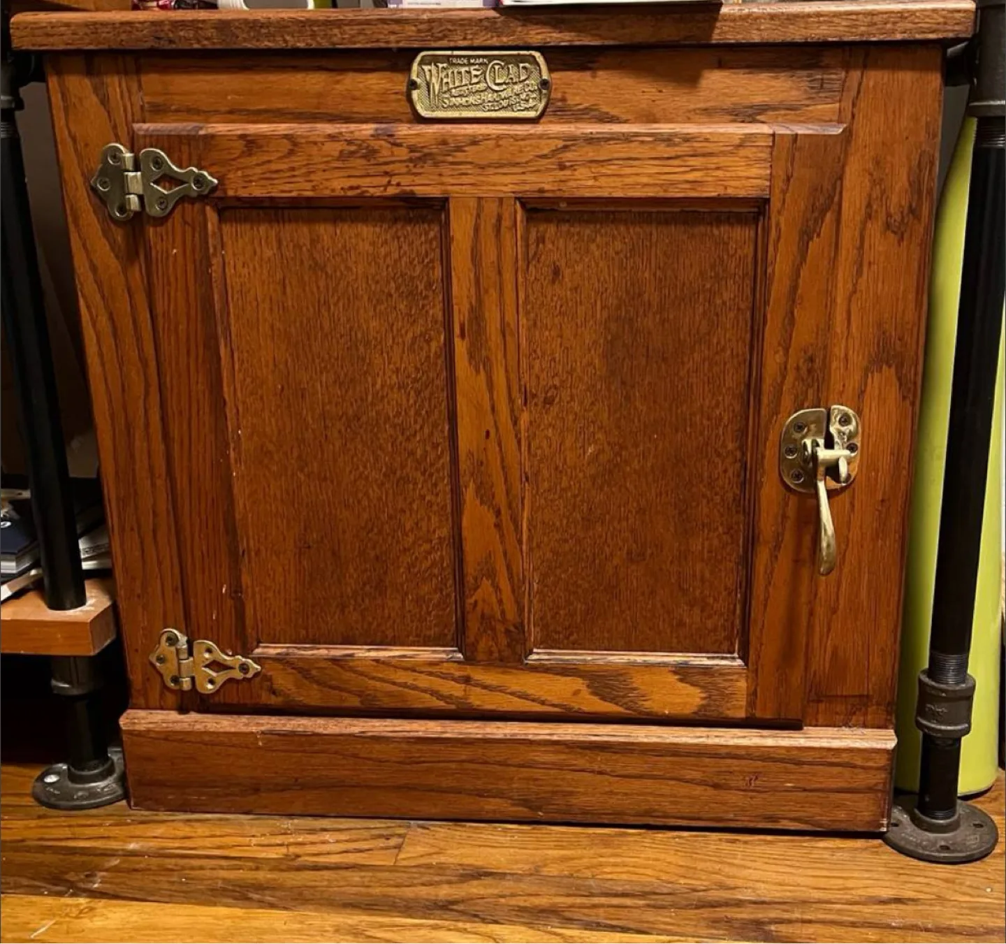 Vintage White Clad Ice Box thumbnail