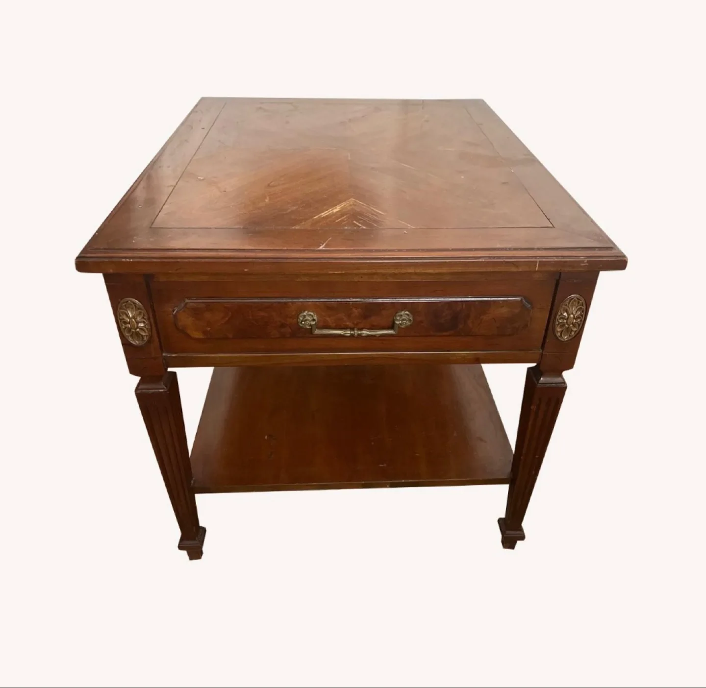 Vintage Wooden End Table - Herndon Fine Furniture thumbnail