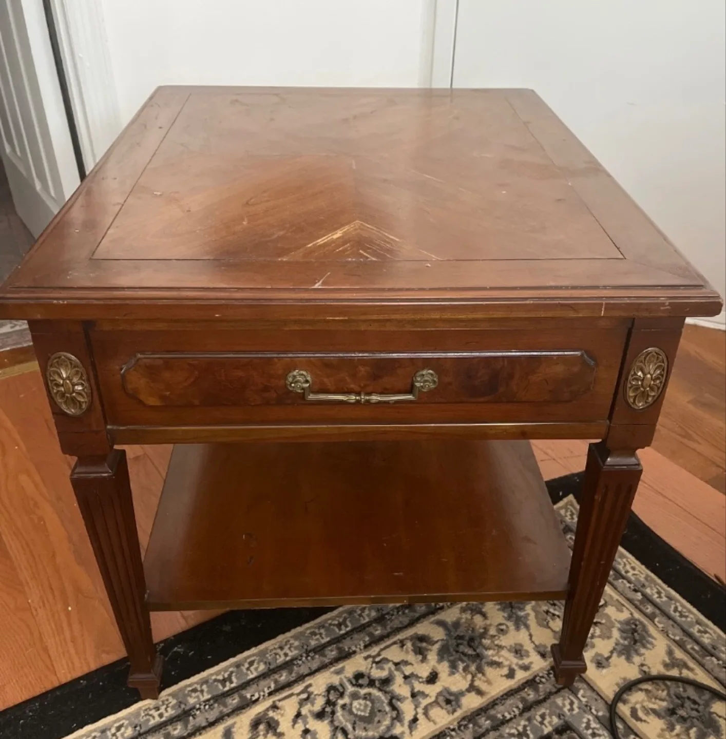 Vintage Wooden End Table - Herndon Fine Furniture thumbnail