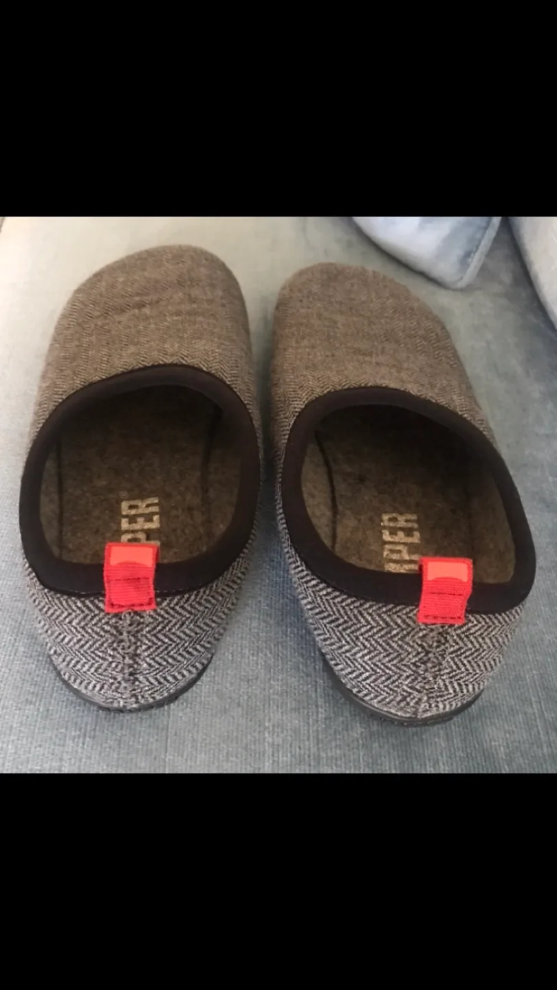 CAMPER (famous Spanish brand) Cosy Real Wool Slippers thumbnail
