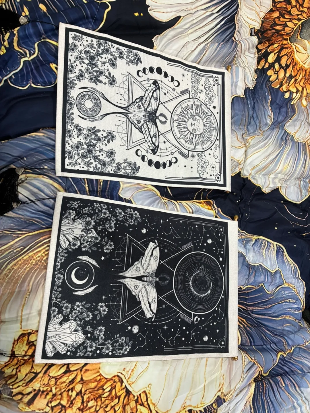 Celestial Moth Design Tapestries (Set of 2) thumbnail