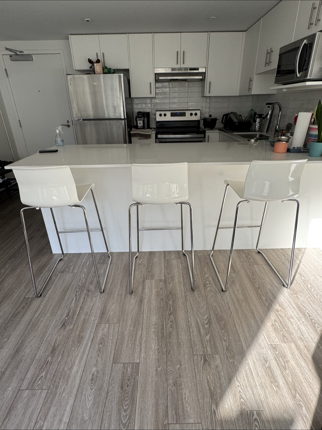 IKEA Glenn Bar Stools - Set of 3