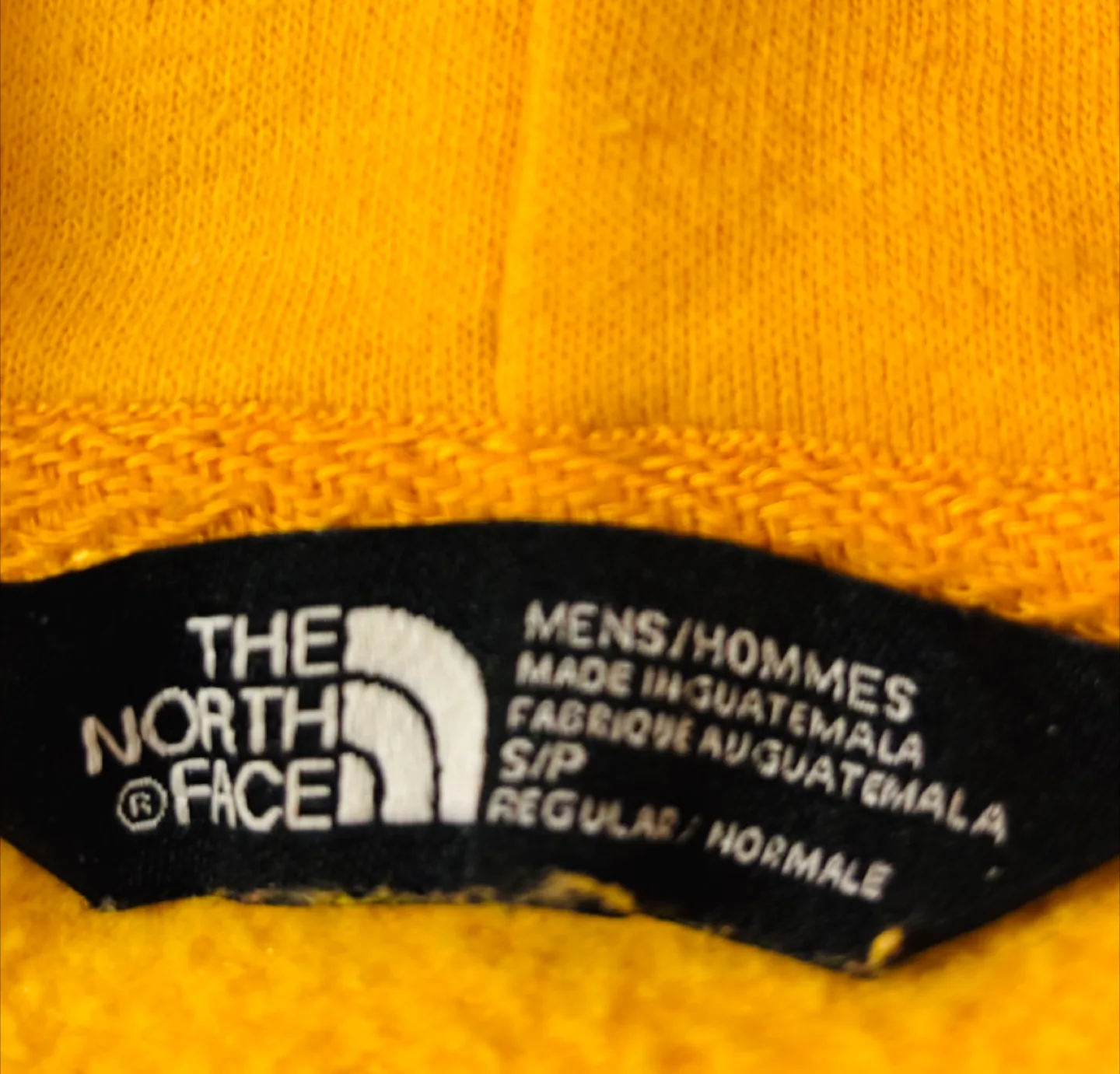The North Face Yellow Hoodie in perfect condition image indicator(2)
