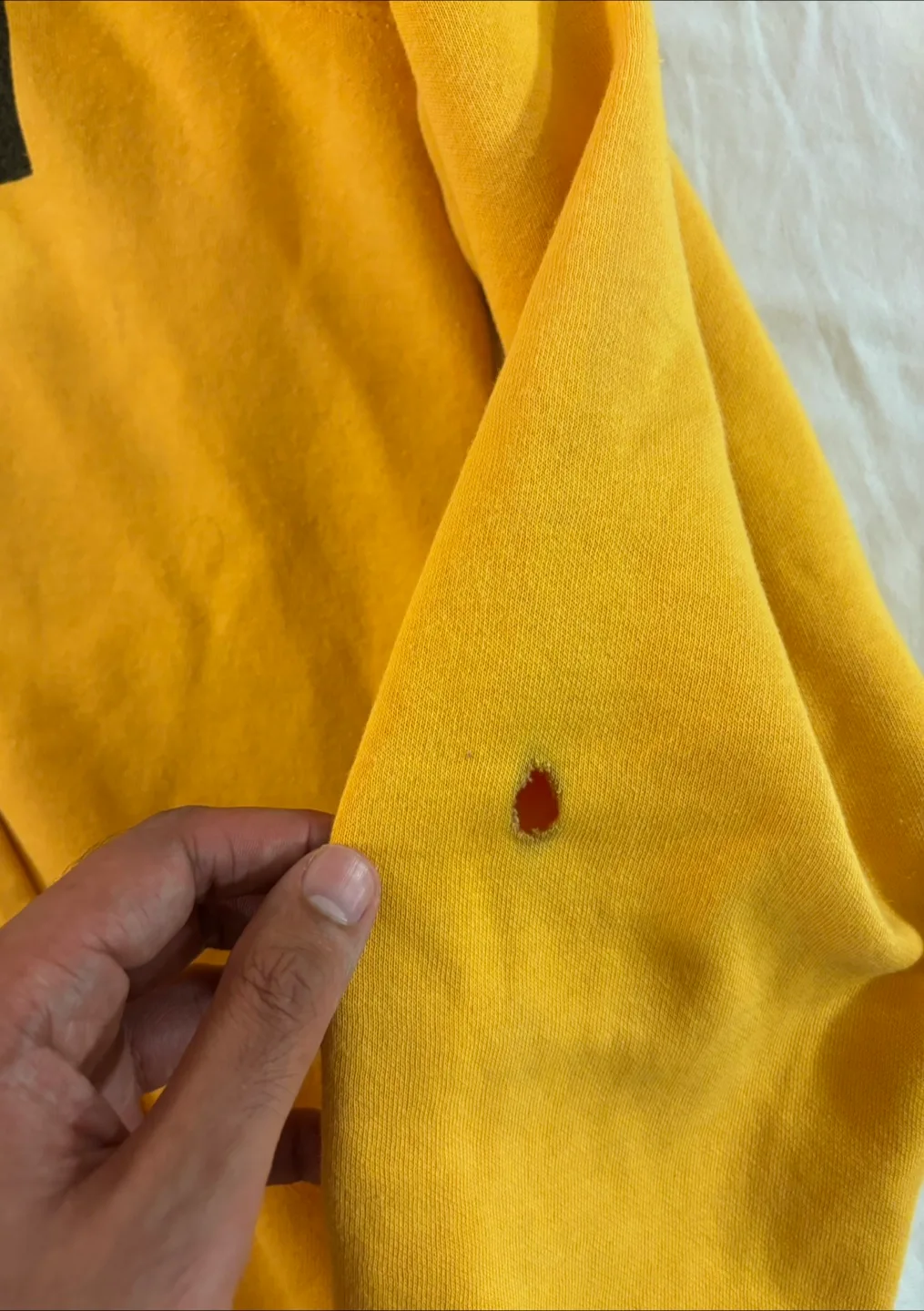 The North Face Yellow Hoodie in perfect condition image indicator(8)