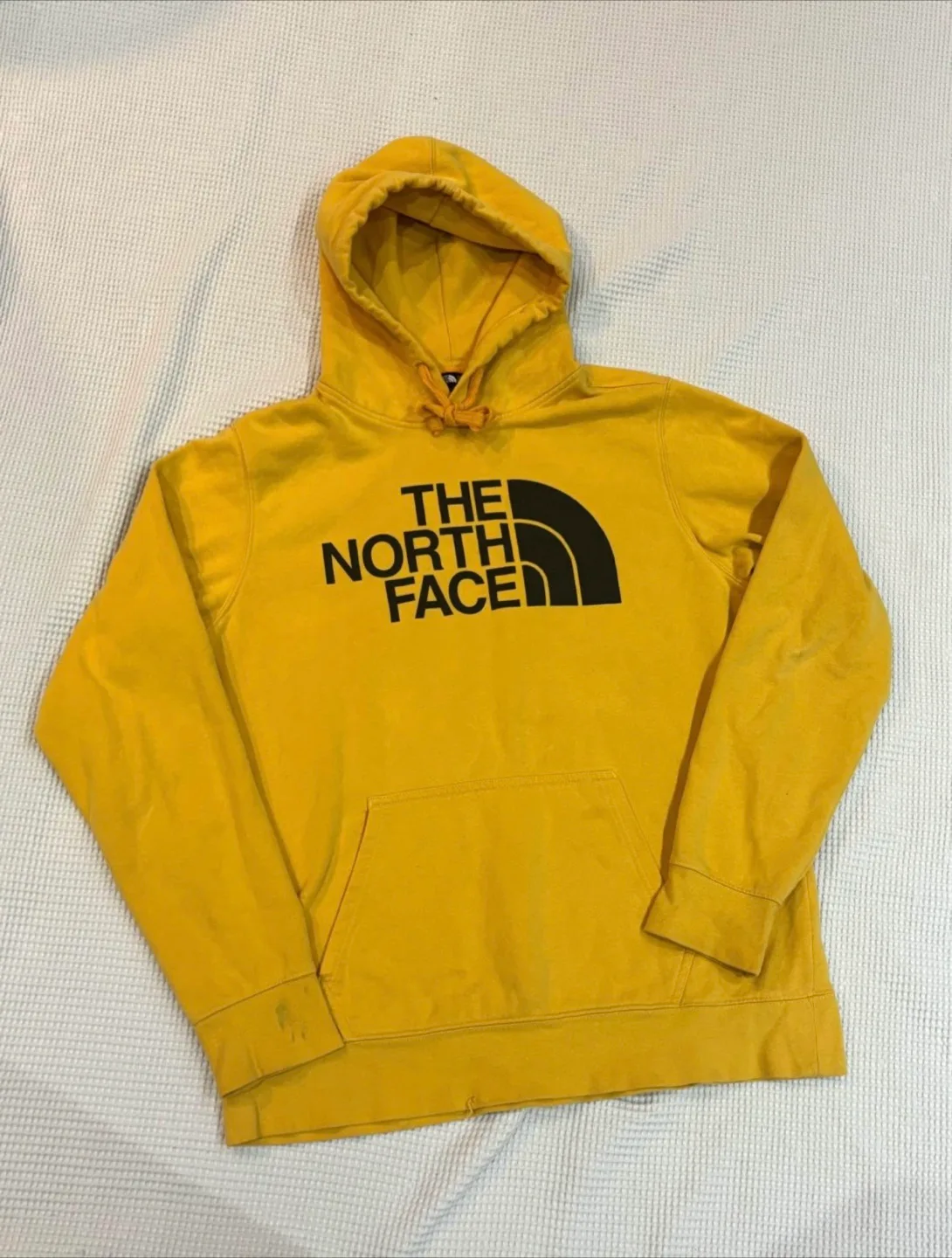 The North Face Yellow Hoodie in perfect condition thumbnail