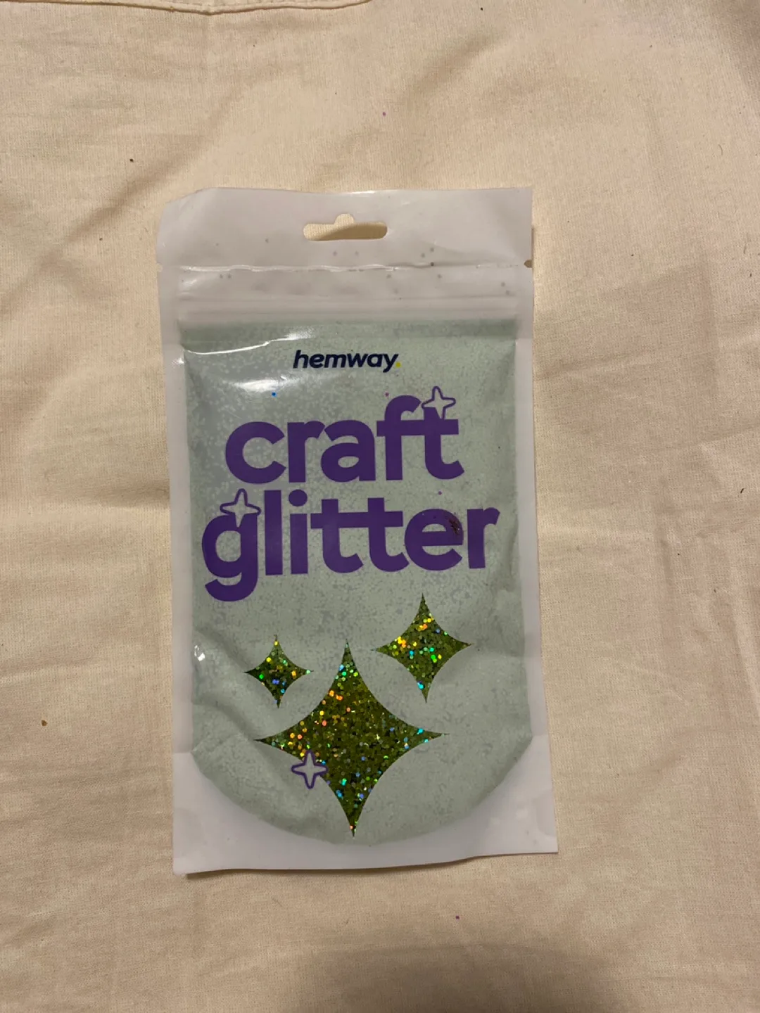 Hemway Craft Glitter - Lime Green Holographic, New thumbnail
