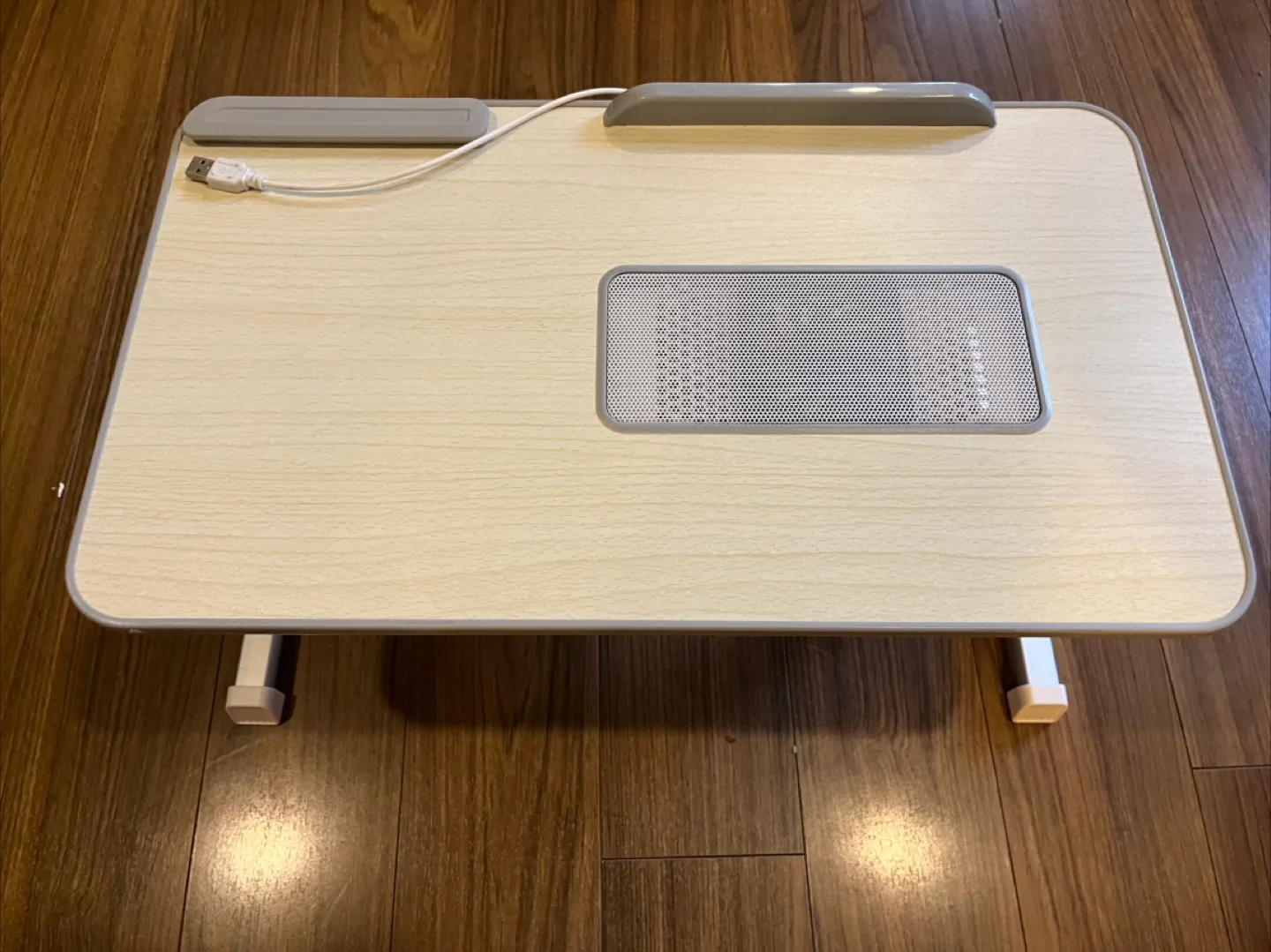 Adjustable Laptop Bed Desk Table with fan thumbnail