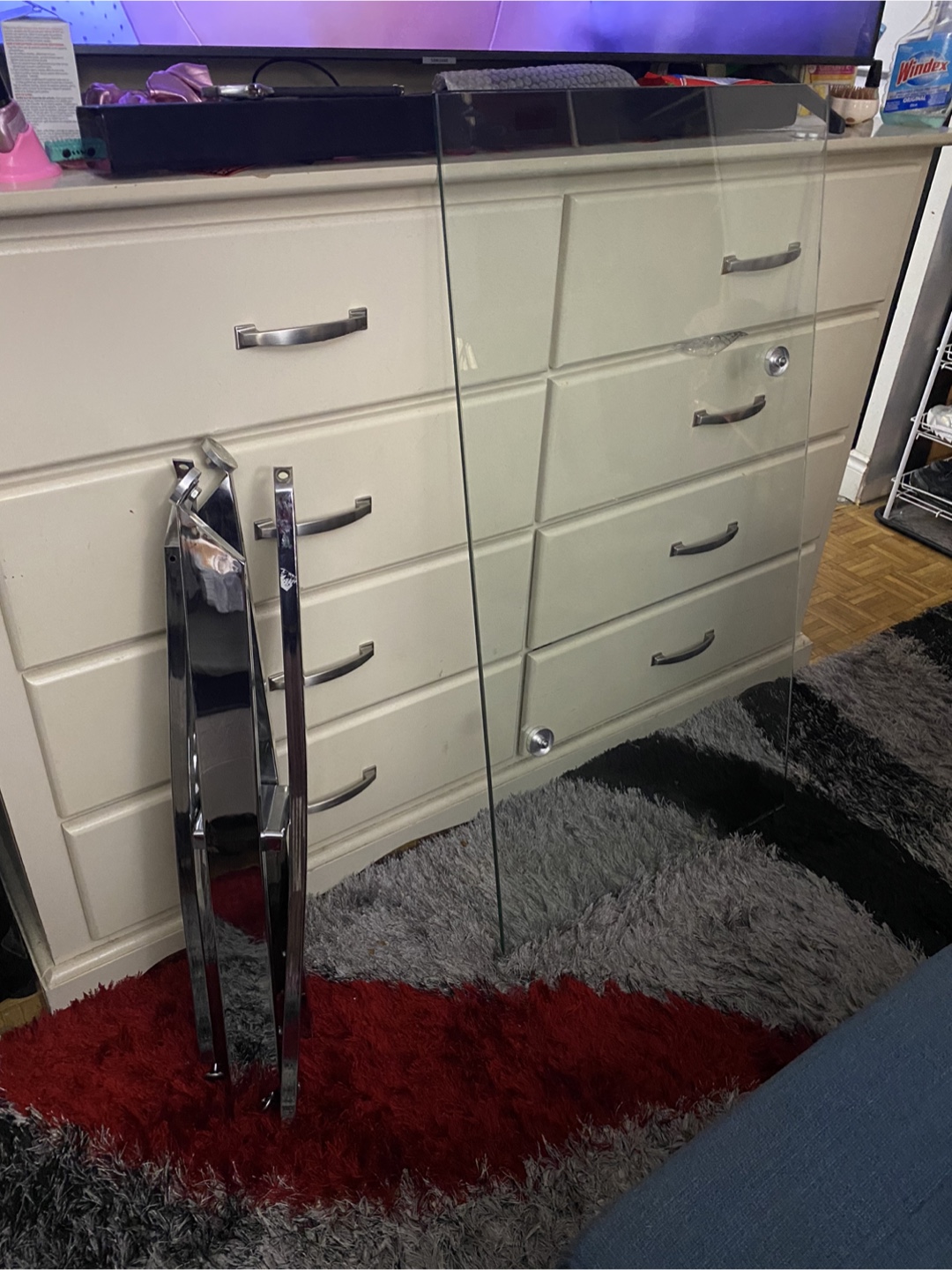 Glass Top Coffee Table with Chrome Legs - photo 4