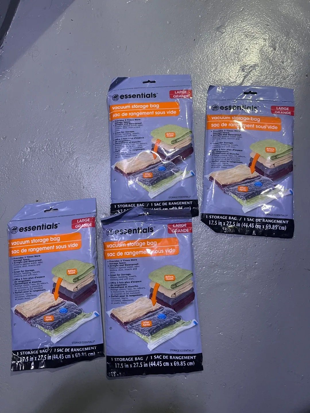 Essentials Vacuum Storage Bag 17.5" x 27.5" thumbnail