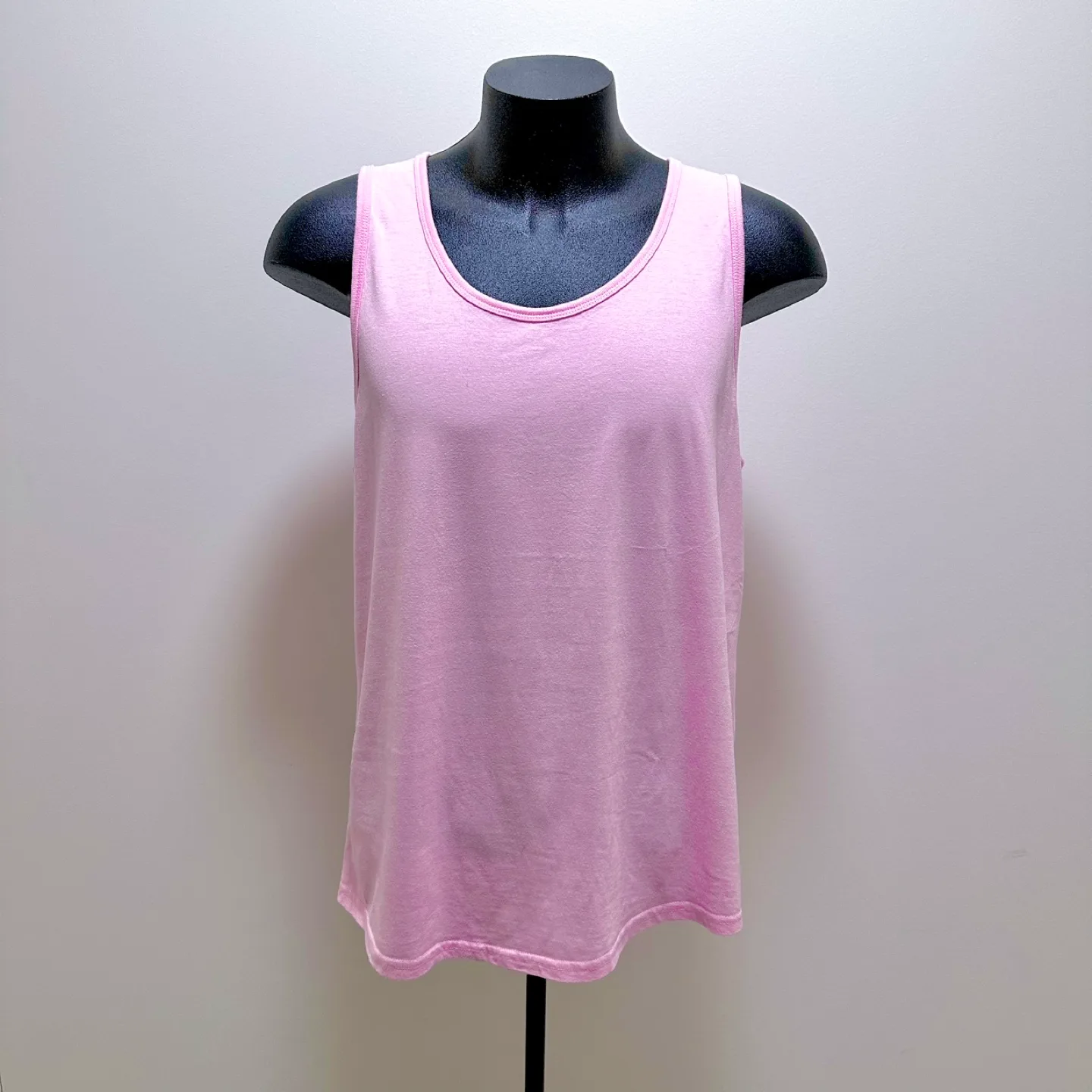 Men’s pink 100% cotton summer tank (size Large) thumbnail