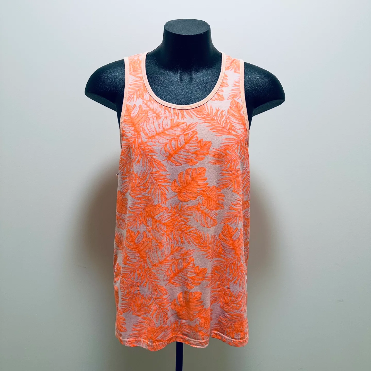 Men’s neon orange tank top (size Large) thumbnail