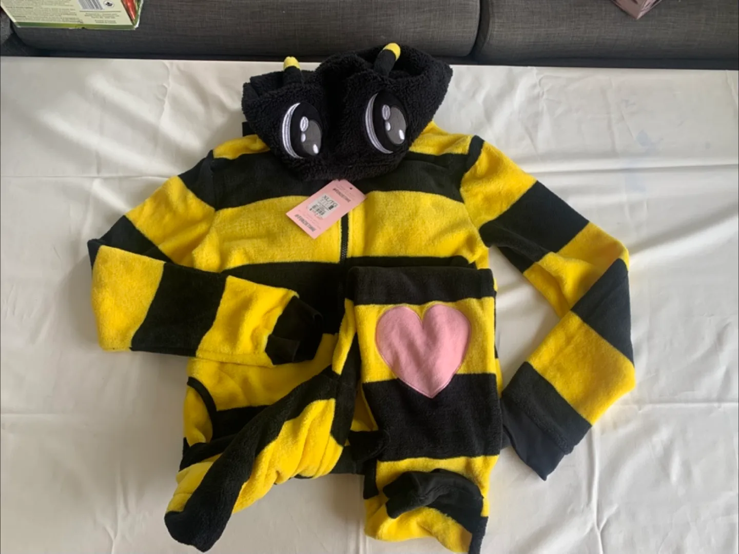 Funzie Time Bee Onesie - Young Adult Size XL - New with Tags! thumbnail