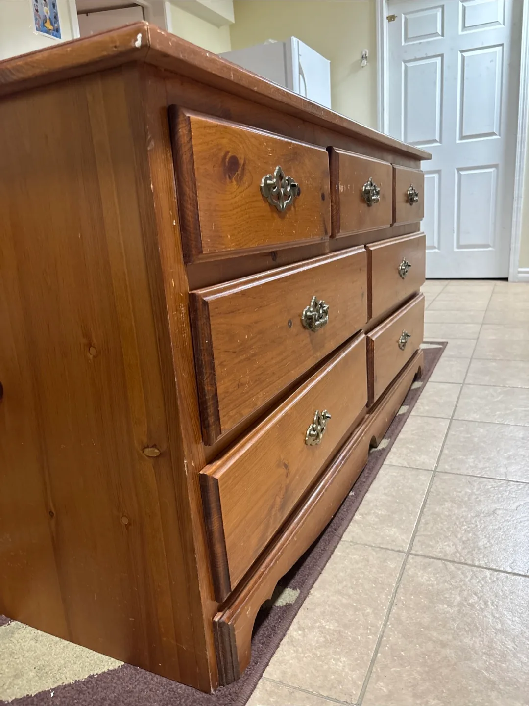 Wooden Dresser with 7 Drawers image indicator(4)
