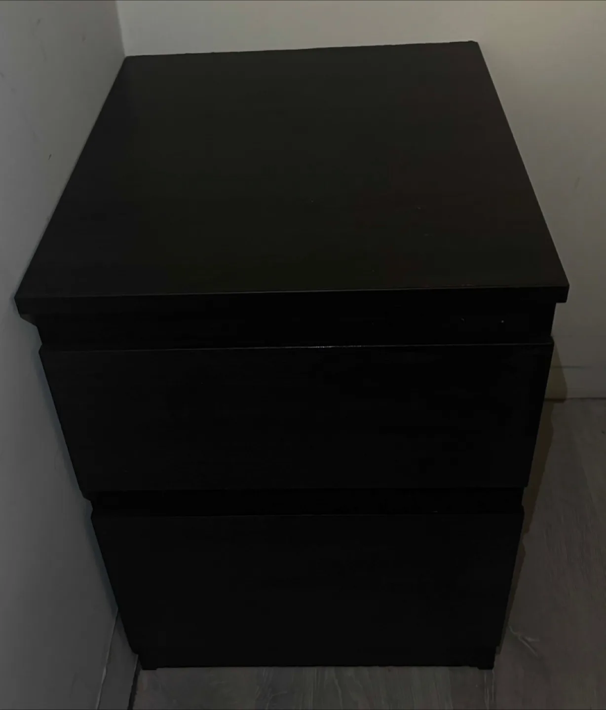 Black Wood Nightstand thumbnail