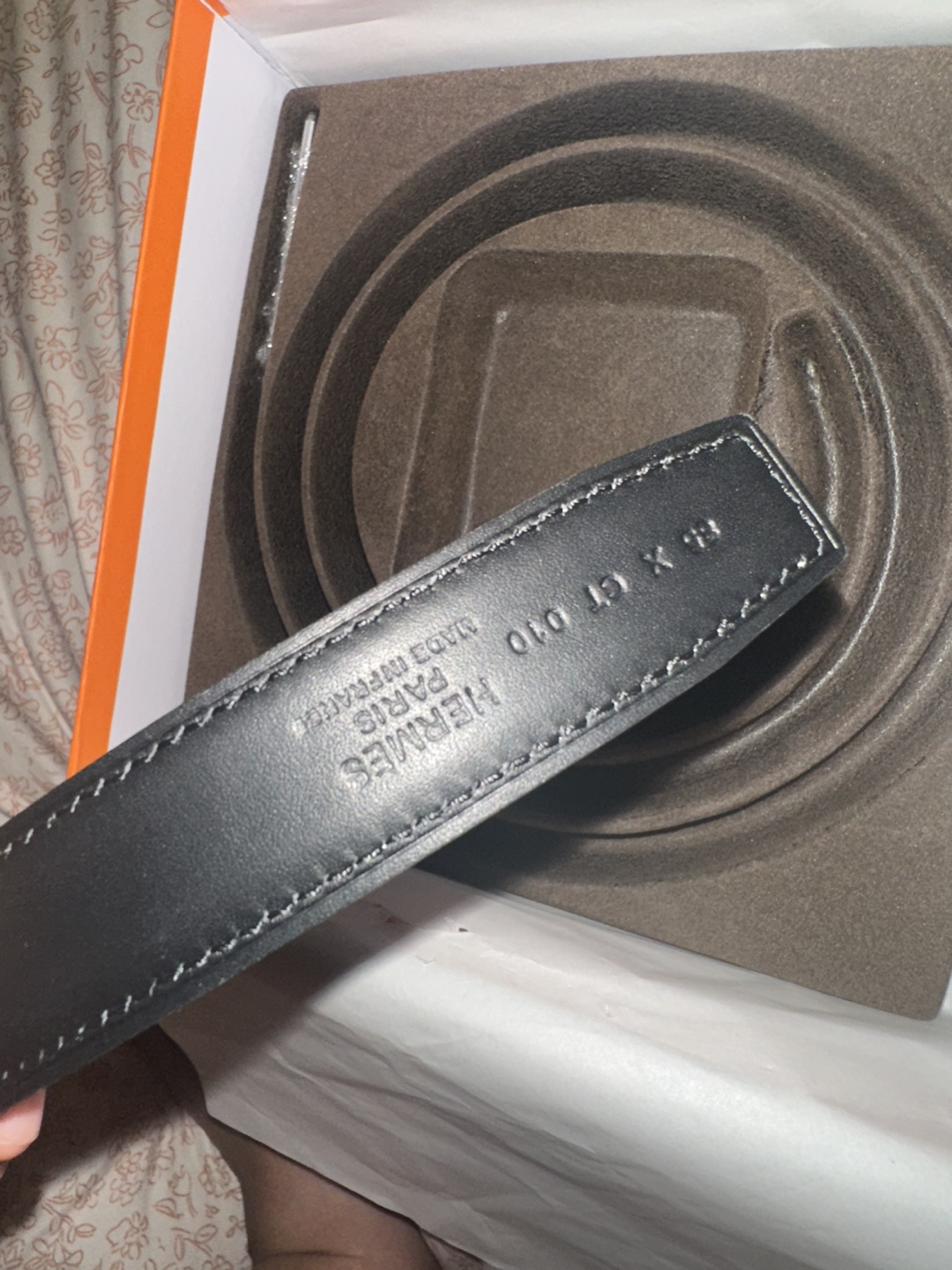 Hermes Black Leather Belt with H Buckle - photo 4