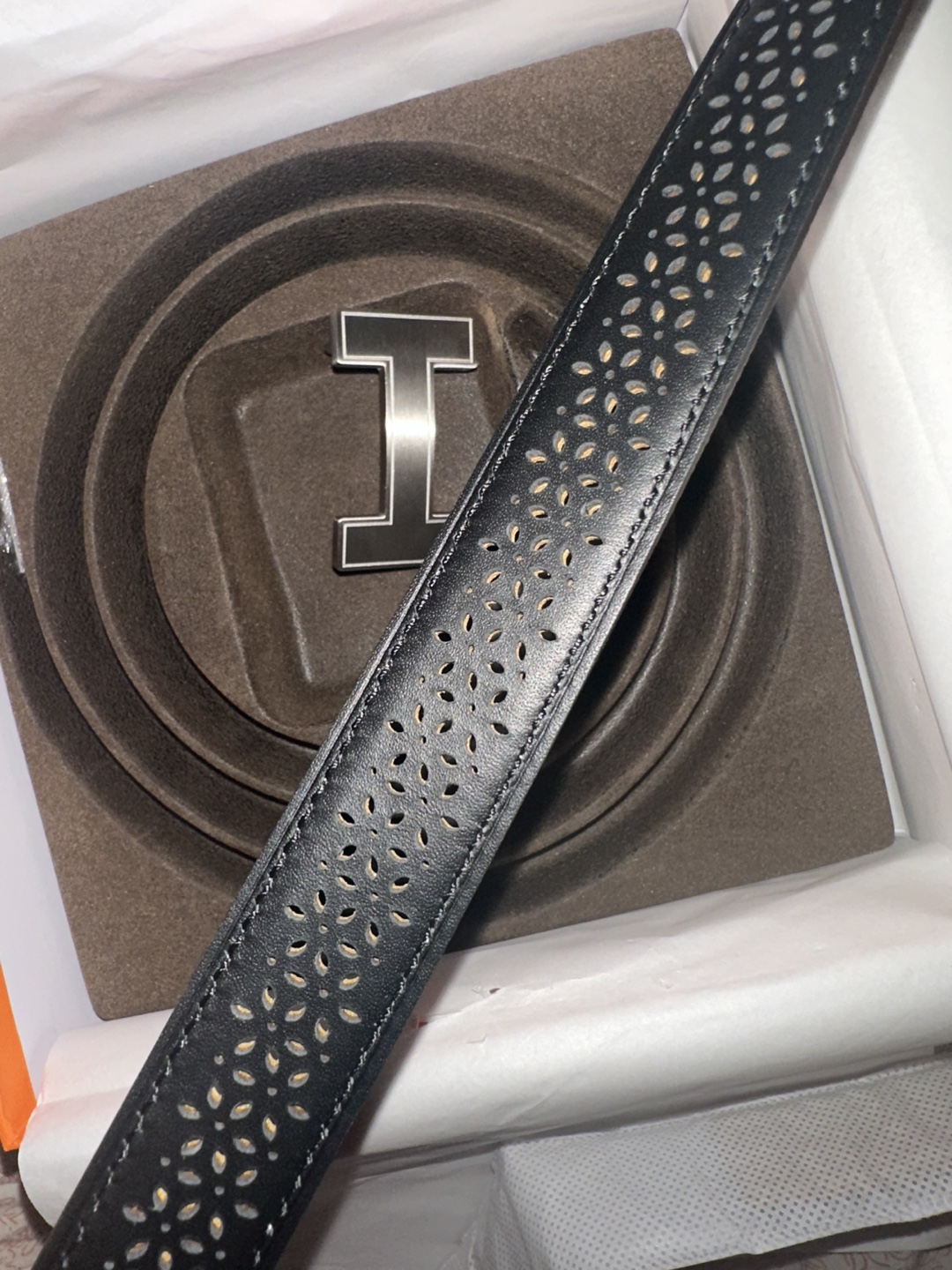 Hermes Black Leather Belt with H Buckle - photo 5