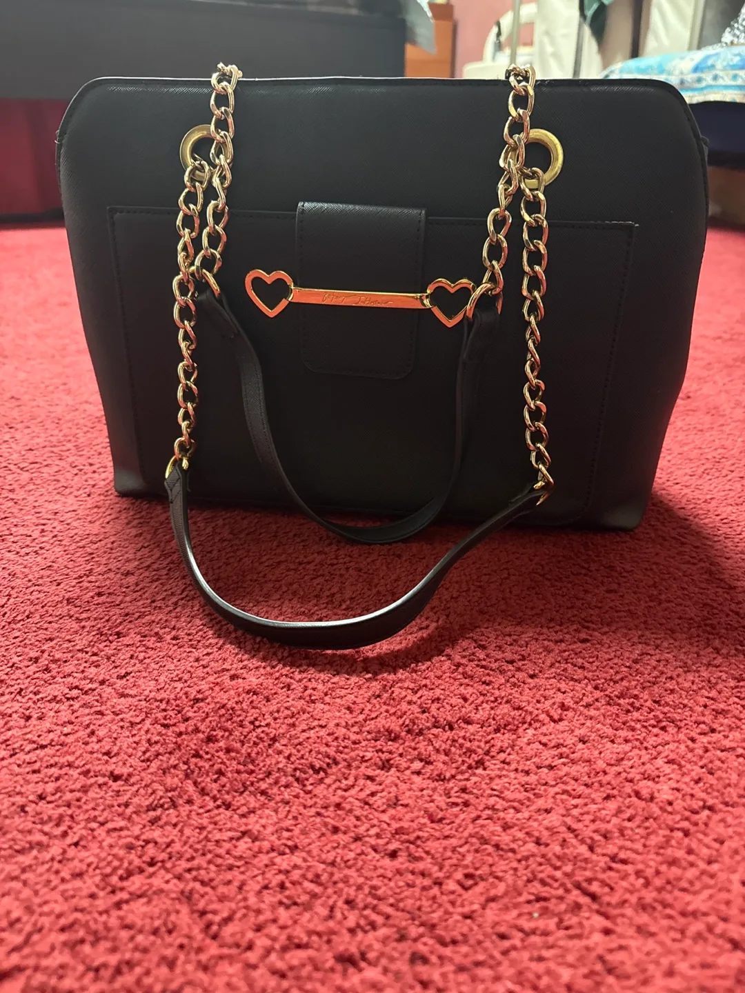 Betsey Johnson Black Tote Bag 🥕 thumbnail
