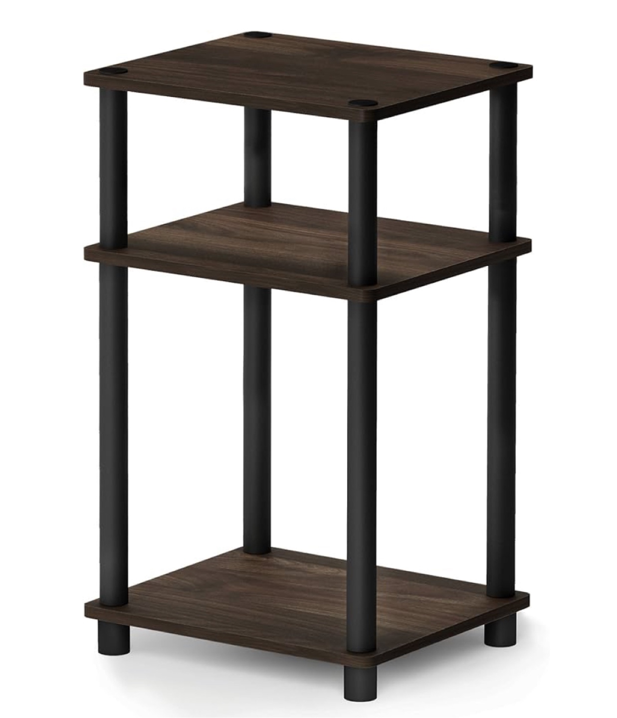 3-Tier End Table, Dark Brown