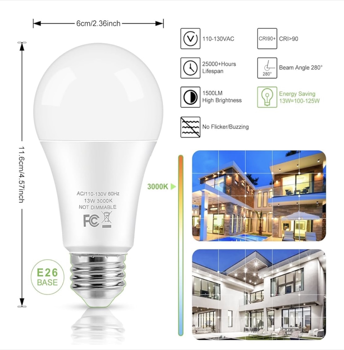 Linkind A19 LED Bulb 4 pack - photo 2