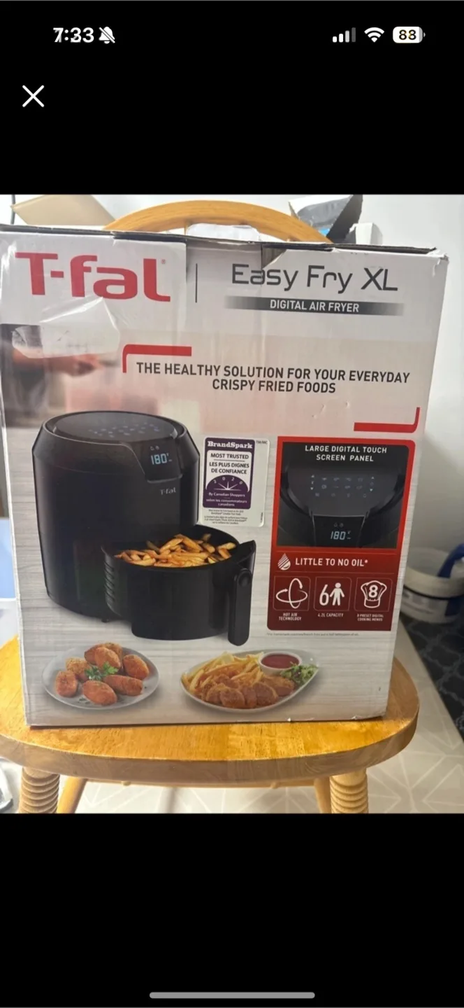 T-fal Easy Fry XL Digital Air Fryer - Like New! thumbnail