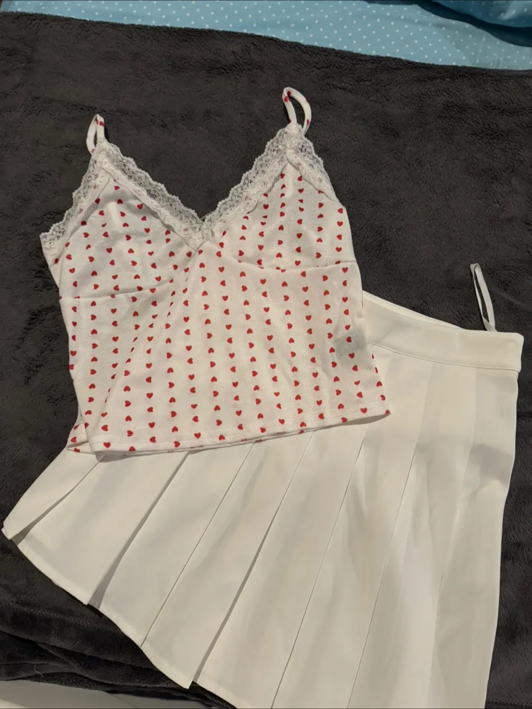 White Skirt and Cami Set thumbnail