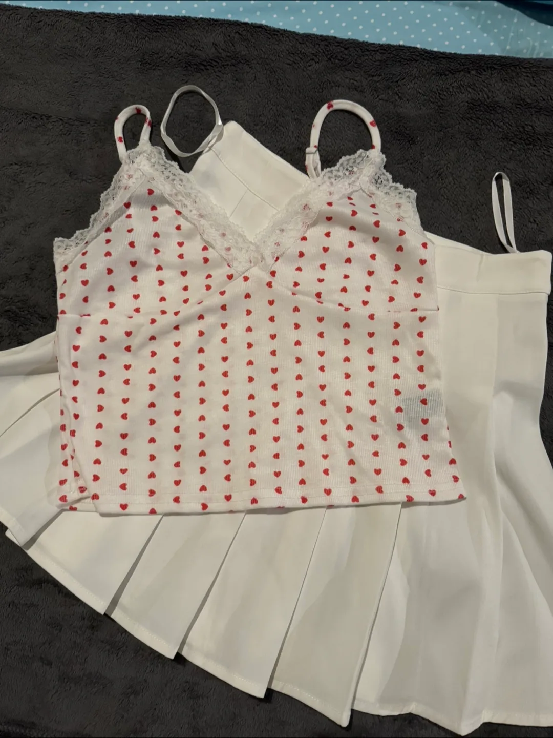 White Skirt and Cami Set image indicator(2)