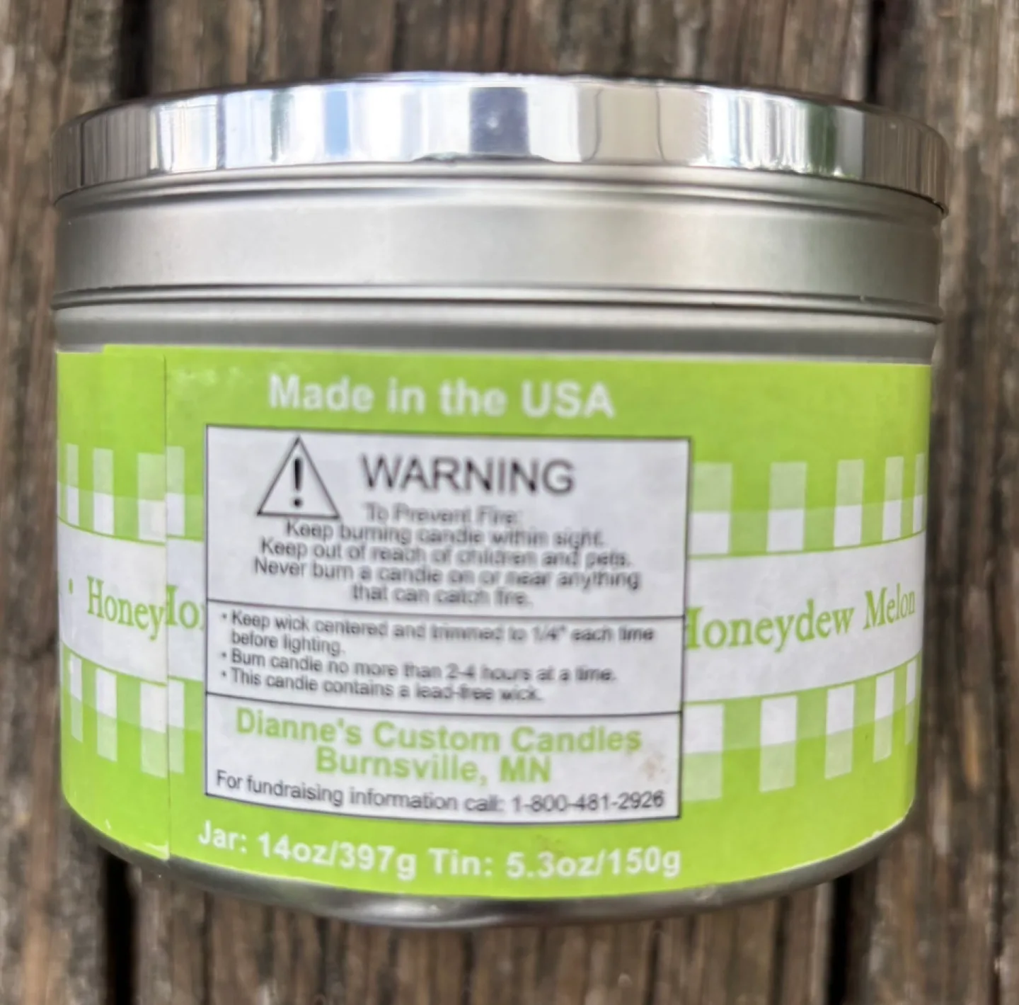 Caswell-Massey Honeydew Melon Scented Candle, Like New image indicator(4)