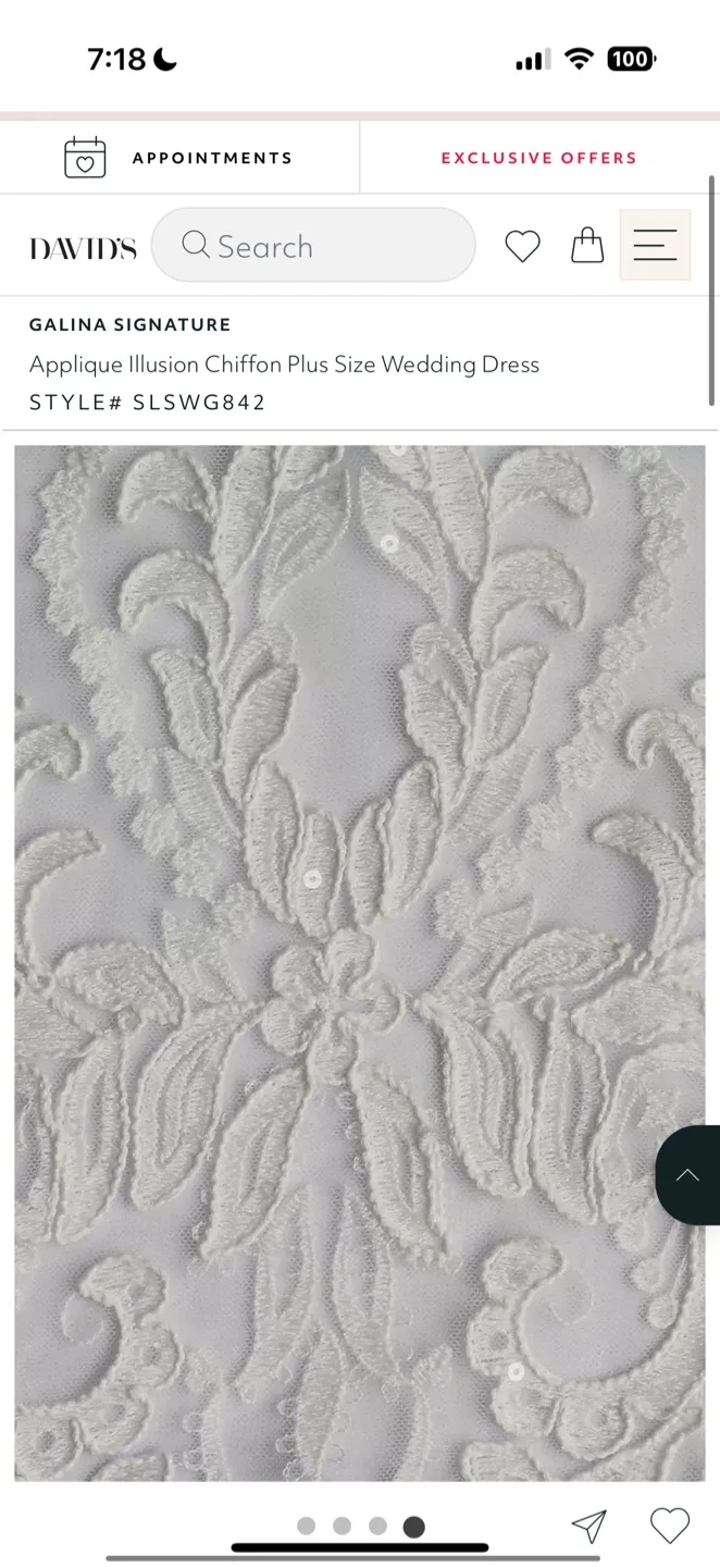 Wedding gown size 14 image indicator(4)