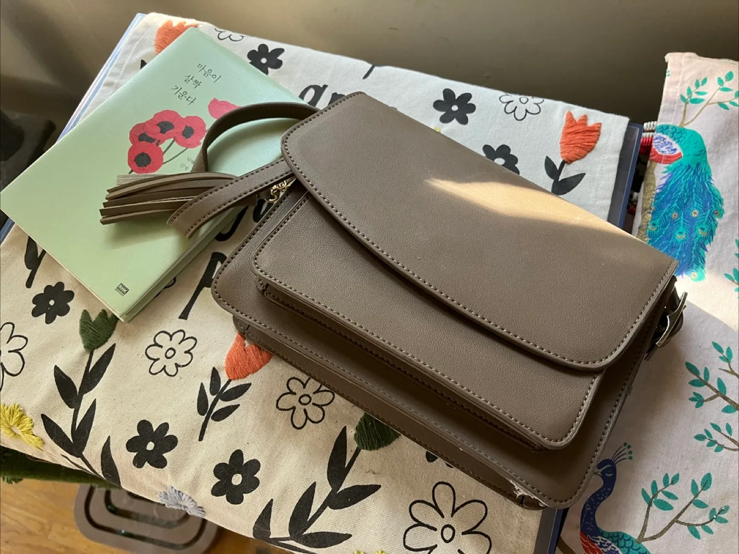 Taupe Crossbody Bag thumbnail