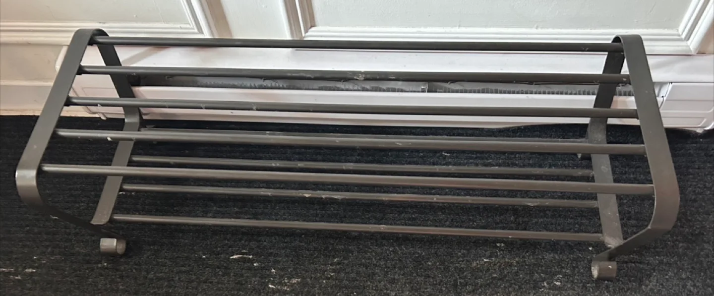 Metal Rolling Shoe Rack - Great for Entryway! thumbnail