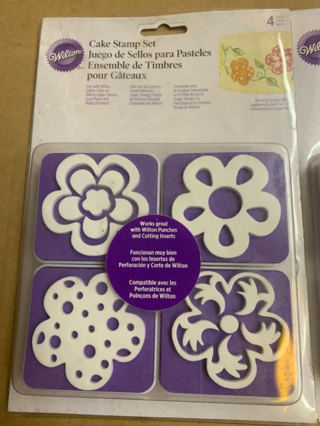 Wilton Cake Stamp Set - Flower & Heart Designs image indicator(2)